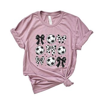 Simply Sage Market Soccer Ball Bows Short Sleeve Tee