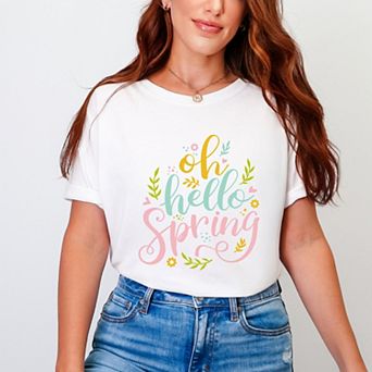 Simply Sage Market Oh Hello Spring Garment Dyed Tee