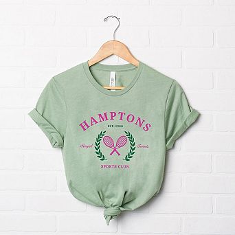 Hamptons Sports Club Tennis Short Sleeve Graphic Tee