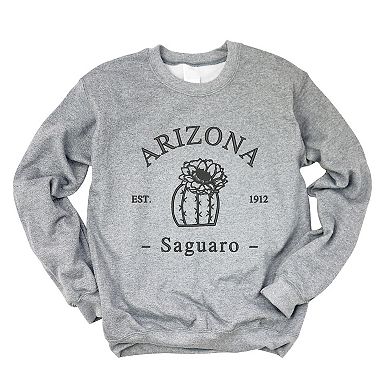 Embroidered Arizona Flower L Graphite