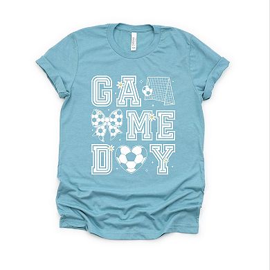 Soccer Game Day Flower S Plum