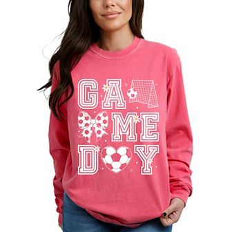 Soccer Game Day Flower M Crunchberry