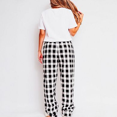 Just Livin' For The Weekend Plaid Pajama Set