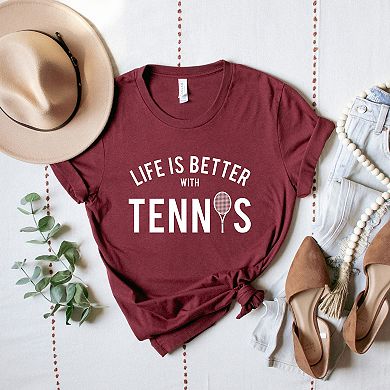 Simply Sage Market Life Is Better With Tennis Short Sleeve Tee