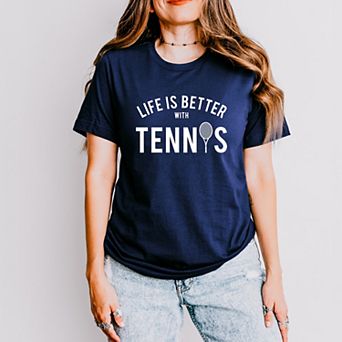 Simply Sage Market Life Is Better With Tennis Short Sleeve Tee