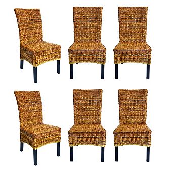 Torrig Banana Leaf Chair SET 6 pc