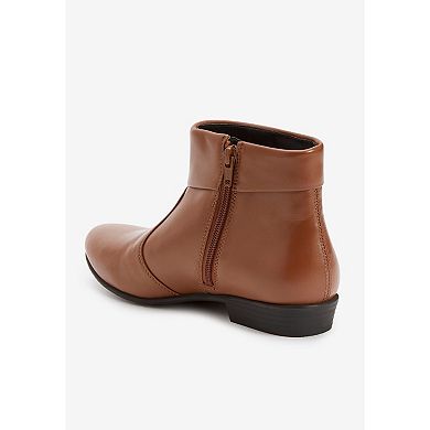 Comfortview Women's The Terri Leather Bootie