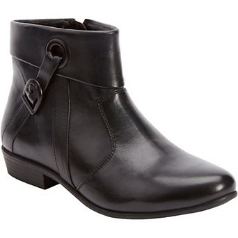 Comfortview Women's The Terri Leather Bootie