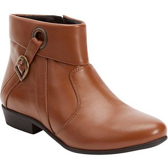 Comfortview Women's The Terri Leather Bootie