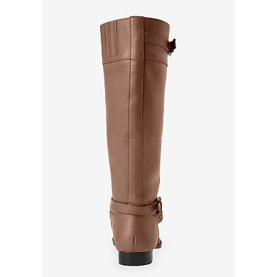 Comfortview Women's The Janis Tall Wide Calf Leather Boot
