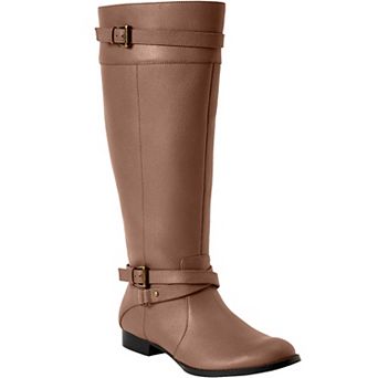 Comfortview Women's The Janis Tall Wide Calf Leather Boot