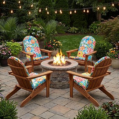 BrylaneHome Outdoor Performance Adirondack Chair Cushion