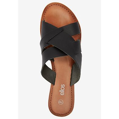 ellos Women's Multi-Strap Leather Sandal