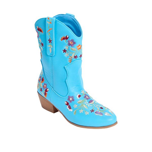 Comfortview Women's The Irma Wide Calf Boot - Turquiose (12 WIDE)