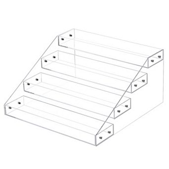4 tier Spice Rack Organizer Shelf Seasoning Jar Rack for Kitchen Countertop, 12.4"x12.20"x6.22"