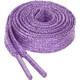 1 Pair Glitter Shiny Metallic Shimmery Flat Sneakers Shoelaces Shoe Laces Strings 51.18"