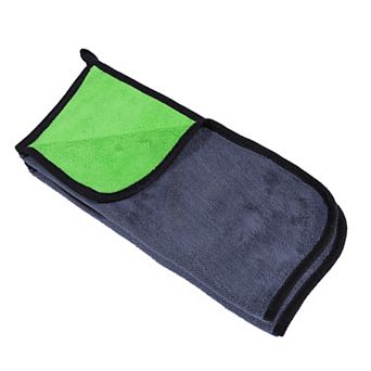 2 pc Car Drying Towel 600GSM Highly Absorbent Car Drying Cloth Gray Green 11.81"x11.81"