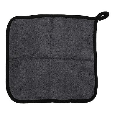 1pcs Car Drying Towel Car Cleaning Detailing Absorbent Car Drying Cloth Gray Yellow 9.84"x9.84"