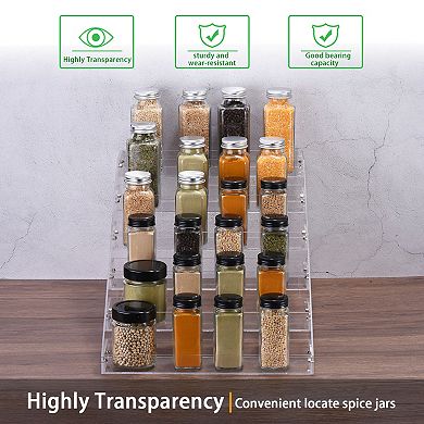 6 Tier Spice Rack Organizer,for Kitchen Countertop, Pantry, Cupboard, 12.4" x 17.91" x 9.45"