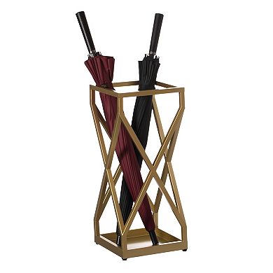 Decorative X Design Umbrella Holder Stand for Indoor and Outdoor