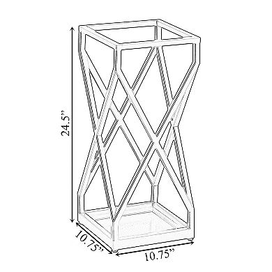 Decorative X Design Umbrella Holder Stand for Indoor and Outdoor