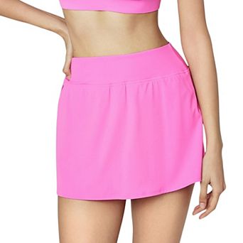 Women's High Waist Tennis Skirt with Smooth Stretch Fabric and Flattering Fit