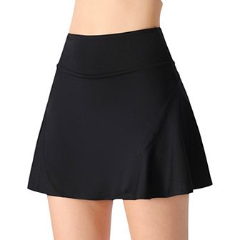 Women's High Waist A-Line Athletic Skort with Built-In Shorts