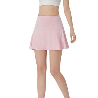 Women's High Waist A-Line Athletic Skort with Built-In Shorts