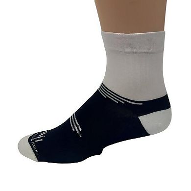W&H Men's Ankle High Moisture-Wicking Performance Golf Socks