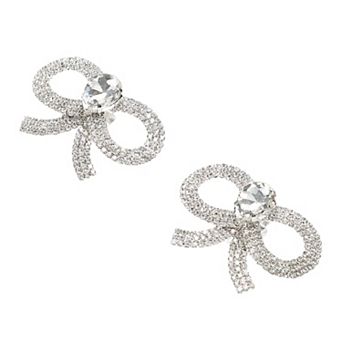2 pc Faux Crystal Shoe Buckle, Rhinestone Shoe Buckle, Shoe Clips, 2.17"x1.57", Silver Tone