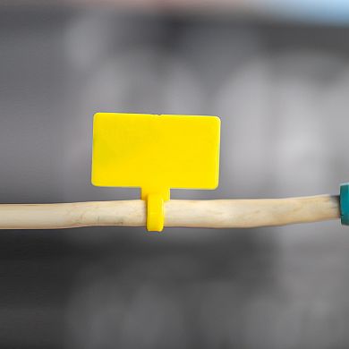 250pcs Marker Cable Zip Ties, 6 Inch Self-Locking Nylon Labels Zip Tie Wraps 3/16"