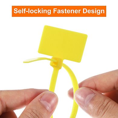 250pcs Marker Cable Zip Ties, 6 Inch Self-Locking Nylon Labels Zip Tie Wraps 3/16"