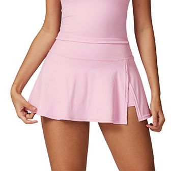 Women's Flare Athletic Skort with Built-in Shorts High Waist
