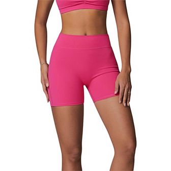 Women's High Waist Compression Workout Shorts for Running and Yoga