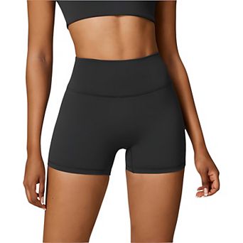 Women's High Waist Athletic Shorts for Yoga and Fitness