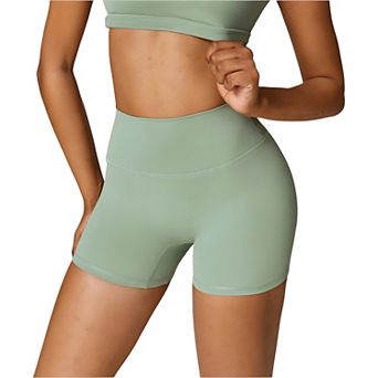 Women's High Waist Athletic Shorts for Yoga and Fitness