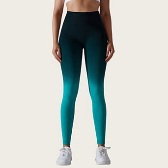 Women's High-Waisted Gradient Leggings Seamless Pants Compression Tights