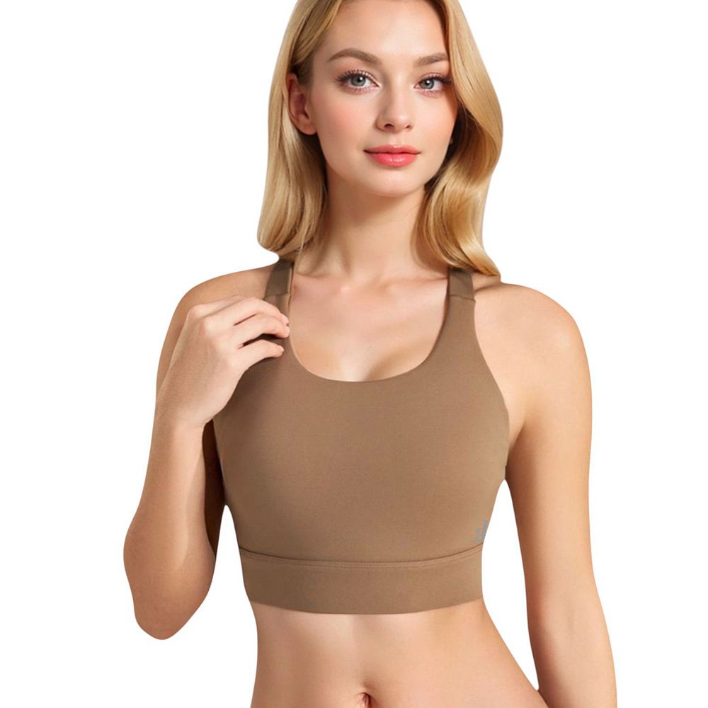 Women's Racerback Sports Bra with Supportive Stretch Fabric