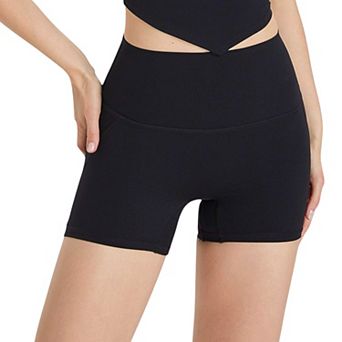 Women's High-Waisted Active Biker Shorts with Seamless Design