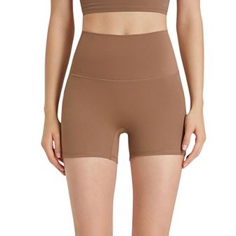 Women's High-Waisted Active Biker Shorts with Seamless Design
