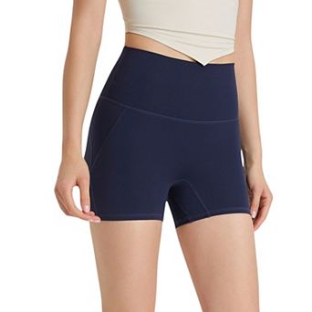 Women's High-Waisted Active Biker Shorts with Seamless Design