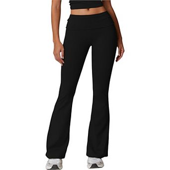 Women's Flared High Waist Yoga Pants for Activewear and Everyday Comfort