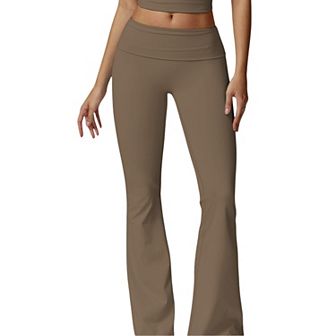 Women's Flared High Waist Yoga Pants for Activewear and Everyday Comfort