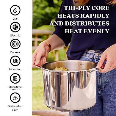 Alva Maestro 9pc Stainless Steel Cookware Set - Non-Toxic, Oven & Dishwasher Safe