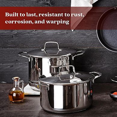 Alva Maestro 9pc Stainless Steel Cookware Set - Non-Toxic, Oven & Dishwasher Safe