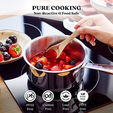 Alva Maestro 11pc Ceramic Nonstick Cookware Set - Non-Toxic, Oven & Dishwasher Safe