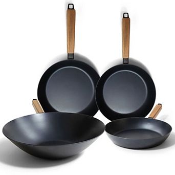 Alva Forest 4 pc Carbon Steel Frying Pan Cookware Set