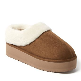 Dearfoams Dalinda Women's Microfiber Suede Clog Slippers
