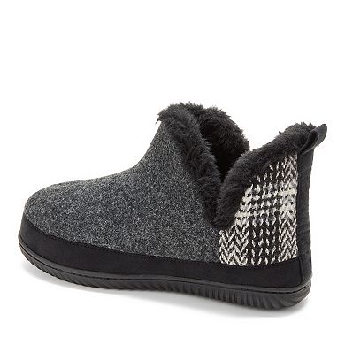 Dearfoams Felted And Plaid Women's Boot Slippers