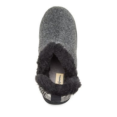 Dearfoams Felted And Plaid Women's Boot Slippers